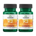 Swanson Naturalna witamina K2 (Menaquinone- 7 z Natto) 50 µg 30 Sgels (2 opakowania)