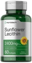Horbäach Sunflower Lecithina Softgel Kapsułki 124; 2400mg 124; 60 tabletek 124; Naturalny zapas fosfolipidów 124; Non- GMO, Gluten