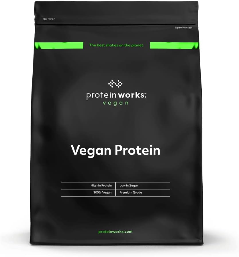 Proszek z białka wegańskiego 124; 100% proszku bazującego na plantacji 124; 25 g białka 124; bez glutenu 124; Niskotłuszczowy shake 'a 124; Czekolada Jedwabna 124; 2,20 funtów