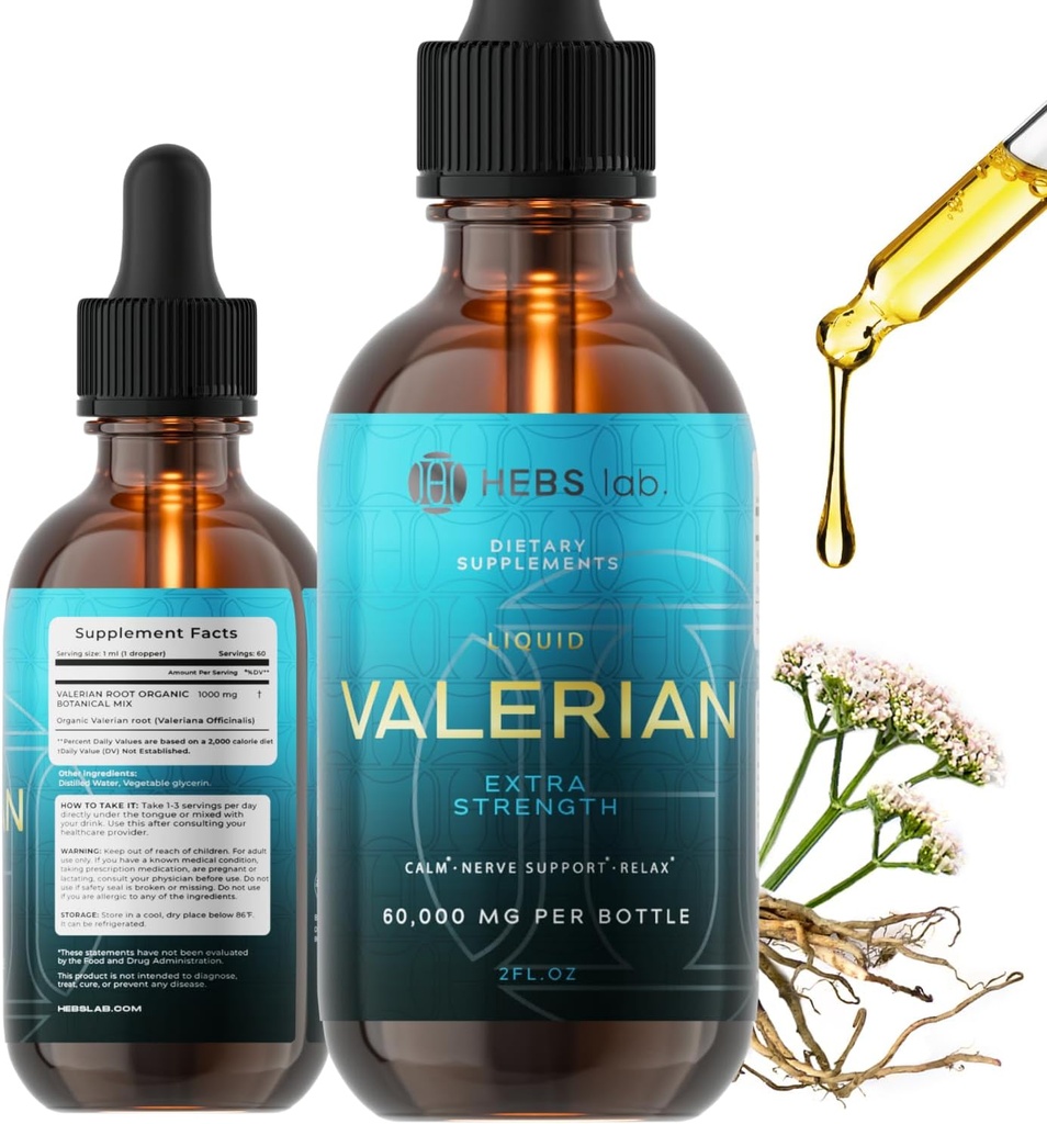 Valerian Root Extract - Sleep Tincture - Made in USA Herb Sleep Supplement - Valerian Root Drops 2 Fl Oz
