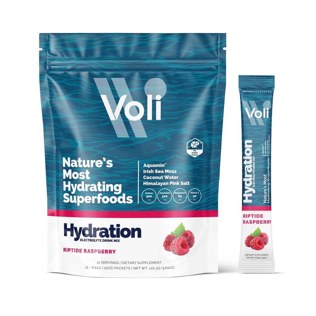 Vali Electrolytes w proszku Pakiety 124; Nie dodano cukru Electrolyte Drink Mix do nawadniania 124; Keto & Post Friendly, Natural Superfoods & Minerals