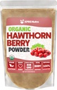XPRS Nutra Organic Hawthorn Berry Powder - Premium USDA Organic Hawthorne Berry Powder for Cardival Support - Vegan Friendly Hand Health Supplement (16 unce)