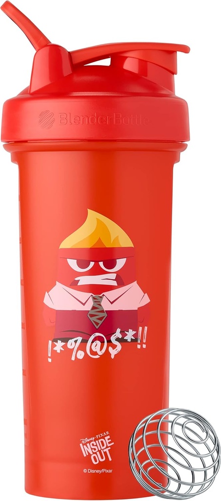 BlenderBottle Pixar Classic V2 Butelka shaker Idealny do shakes protein i pre Workout, 28- unce, Inside Out
