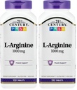 21. wiek L- arginina 1000mg, maksymalna moc 100 ea (opakowanie po 2)