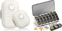 Cotygodniowy Pill Organizator, Travel Pill Organizator, Duży Travel Pill Box 7 Day, Am Pm Trzy codzienne Pill Case z usuwalnym pojemnik na leki