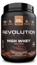 Revolution Nutrition, High Whey, Protein Powder 2LB, Whey Isolate, Gluten Free, Lean Muscle Mass for Men & Women, 25g białka na Scoop, 908 g, 24 Servings (Ciasto czekoladowe, 2 funt)
