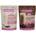 Blender Bomb Co. Protein Bomb Plant, Czekolada i Vanilla Protein Powder z 21g Protein, Amino Acids, Zero Sugar, Pea Protein, Cocoa, Chia Seeds, Vanilla & Monk Fruit, 40 Srvgs