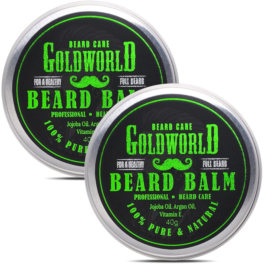 GoldWorld 2 Pack Balet z brodą do pielęgnacji brodą, Pielęgnacja brodą