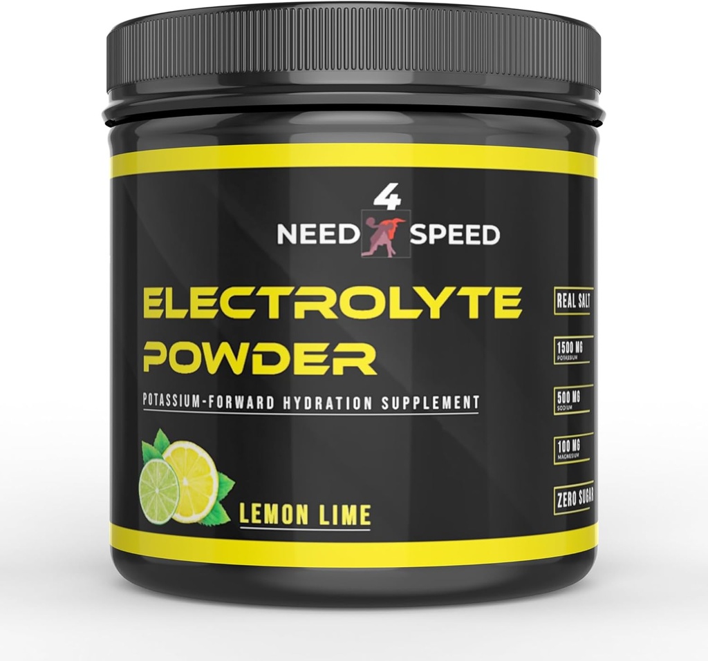 Lemon Lime Electrolyte Powder, 60 Służenia, Hydration Solution z witamin, Minerały i Electrolytes dla sportowców, Entuzjastów Fitness i Aktywnych Stylów Życia, 13.5oz