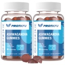 2 Pack Ashwagandha Gummies & witaminy D3 Gummies Organic Aswangdha Suplement do poprawy snu, Stress Relief & nastrojowy spokój (Non-GMO, Gluten- Free & Sugar Free)