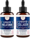 WINDSOR BOTANICALS Melatonina i kolagen płynny odpoczynek i rekuperacja