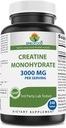 Brieofood Creatine Pigułki 3000 mg na serwowanie - 240 Tabletów - Trzecia strona Lab Tested for Czystość i Jakość - Pomaga poprawić wydajność atletyczną