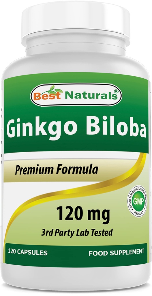 Best Naturals Ginkgo Biloba 120 mg 120 kapsułek