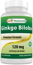 Best Naturals Ginkgo Biloba 120 mg 120 kapsułek