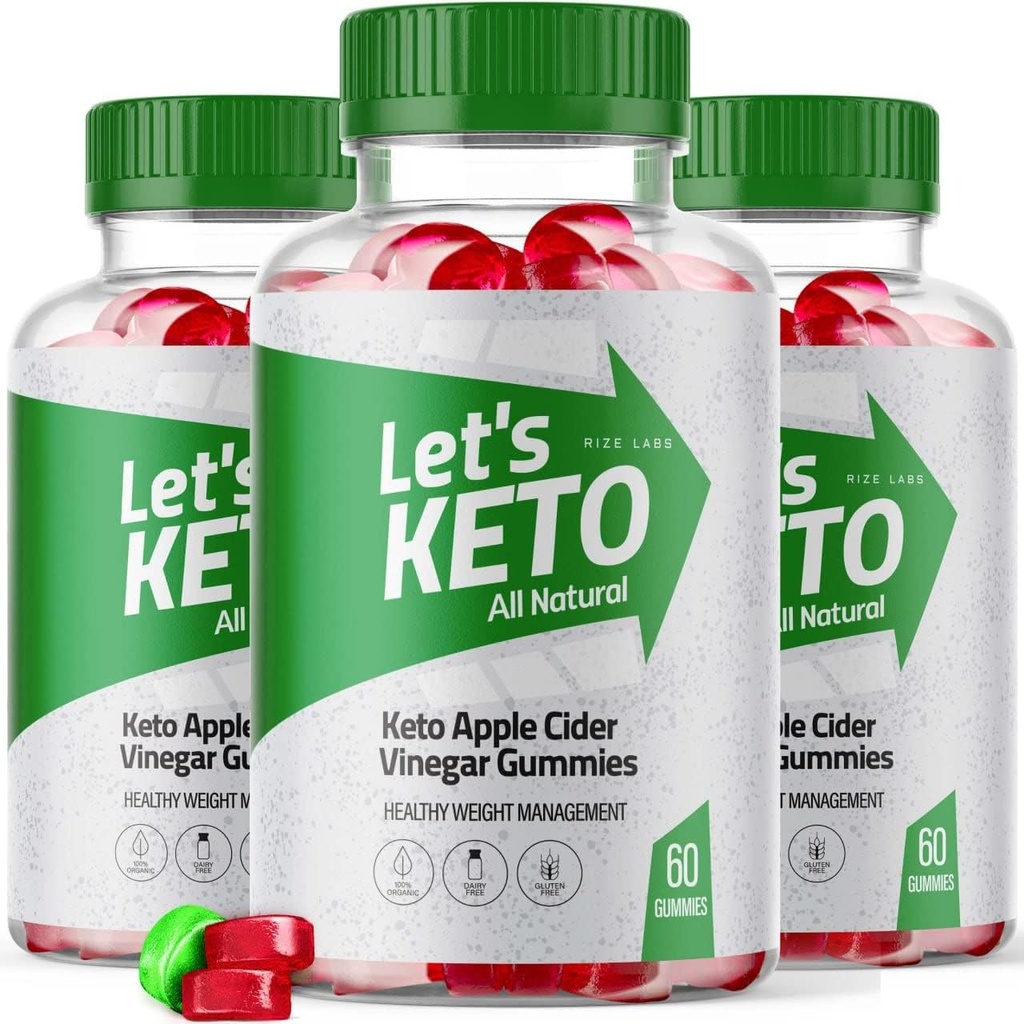 Rize laboratoria - Pozwala Keto Jabłko Cydr Gummie do zarządzania wagą strat - Zaawansowana formuła - Wszystkie naturalne składniki (180 Gummies) (Opakowanie 3)