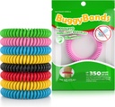 12 Pack Mosquito Repelent bransoletki, indywidualne owinięte, DEET Free, Naturalny i wodoodporny Band