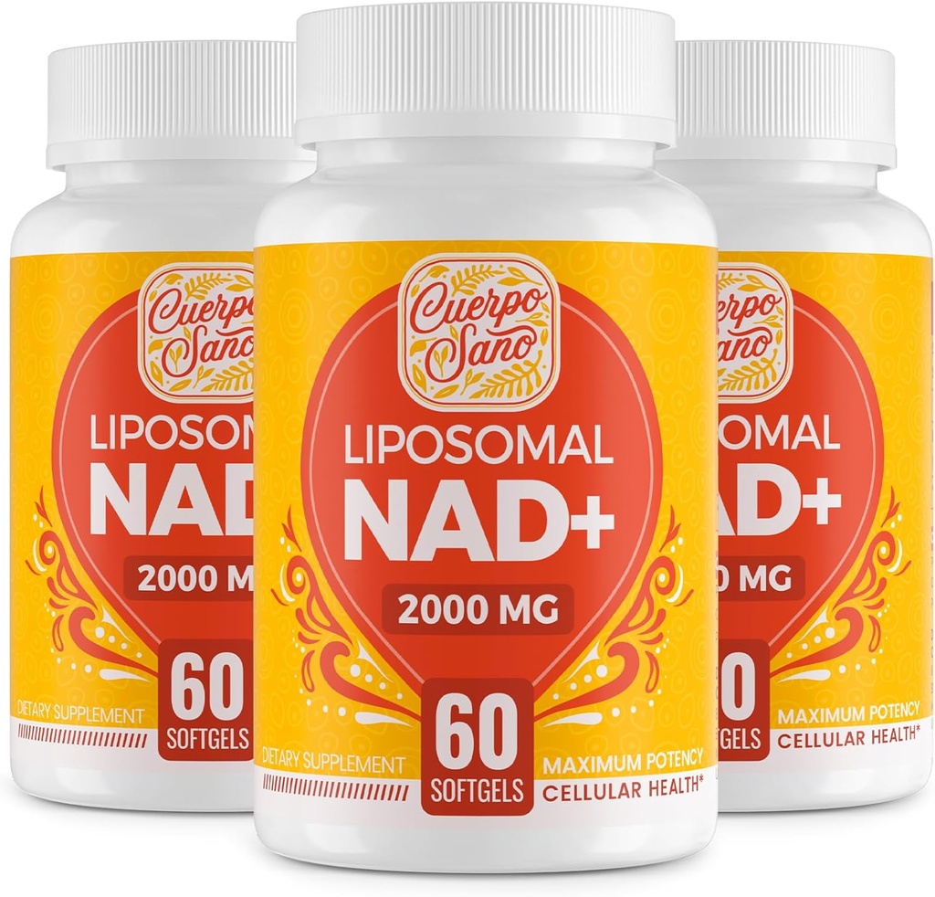 2000 MG NAD Suplement, Liposomal NAD + z wysoką absorpcją, bardziej wydajny niż Nikotynamid Riboside, Pure & Plus suplement booting, Obrona starzenia, Metabolizm i komórkowe, 180 softgeli