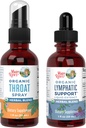 MaryRuth Organics Throat Spray (Unflavored) & Lymphatic Cleanse Drops (Nieflawored) 124; USDA Organic, Clean Label Project Verified ® Revised 124; Vitamin for Throat Relief, Immunitet & Ogólne zdrowie 124; Wegan, Gluten Free, Non-G