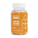 NaturesPlus Gummies Kurkumina Turmerowa - 60 Gummies, Brzoskwinia - Wsparcie Joint, Digestive & Cardioviral Health - Wegan, Gluten Free, Non-GMO - 30 Służenia