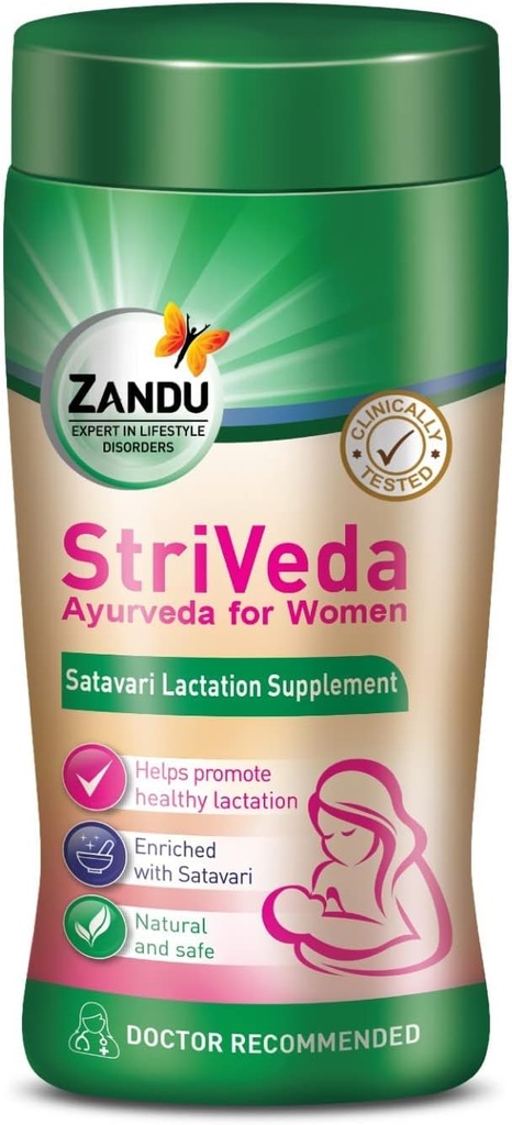 Nutranix TNA StriVeda Satavari Suplement do Laktacji dla zwiększenia podaży mleka w piersi, 210 g, Zalecane lekarza, Naturalne i bezpieczne