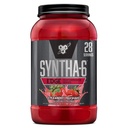 BSN SYNTHA- 6 Proszek do protein krawędziowych, Proszek do protein truskawkowych z hydrolizowaną serwatką, Kazeina mikrokrystaliczna, Izolat białka mlecznego, Niski cukier, Białko 24g, Truskawkowy koktajl mleczny, 28 Służenie