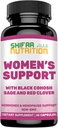 SHIFAA Hormony NUTRITION Balance & Menopauza Suplementy dla kobiet, Menopauza Relief - Wsparcie dla Hot Flash, Mood Swings w / Black Cohosh & Red Clover Halal Witaminy, 30 Służenie