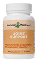 Naturalne Wellness Glukozamina Chondroitin z dodatkiem MSM i Turmeric Supplement - Wspiera wspólne zdrowie, mobilność i wytrzymałość chrząstki - Glukozamina MSM Tablets for Flexibility - 90 Count