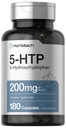 Horbäach 5HTP 200mg Supplement Supplement 124; 180 kapsułki 124; 5 Hydroksytryptofan 124; Griffonia Simplicifolia 124; Dodatkowa siła 124; Non-GMO, Gluten Free