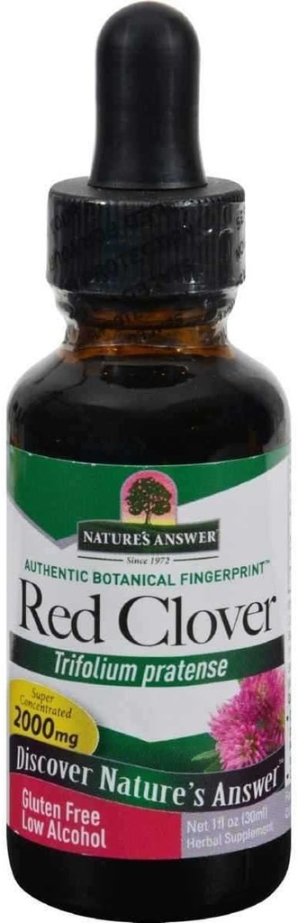 Odpowiedź natury Red Clover Flowering Tops, 1- Fluid Ounces Xi124; Natural Mood Support Xi124; Hormon Balance for Women Xion124; Menopauza Support