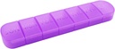 Cotygodniowy Pill Organizer, Raz dziennie 7- Day Pill Box Container, Matte Purple, Duży 7 Składnik Vitamin Case Pill Dispenser for Medicine, Medycyna, Oleje rybne, Suplementy, Kapsułka, Tabletka