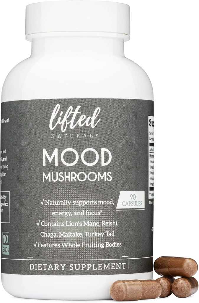 Grzyby nastrojowe - Lion 's Mane, Reishi, Chaga, Turcja Ogon, Maitake - Energia, Focus, Stress Relief
