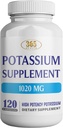 365 Health Potasu Supplement 1020 mg Siarczan 124; Potasu Biwęglan 124; Non-GMO Siarczan 124; Gluten Free Siarczan 124; Made in USA Siarczan 124; 120 Kapsułki wegetariańskie