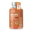 maxmedix Kids Multivitamin Gummies z Omega 3 6 9 - 120 Gummies (60 Służenia) - Esential Kids Witamina A, C, D & B12, Minerały i składniki odżywcze - Naturalne Malina i Flavor pomarańczowy - Trzydzieści Party Tested