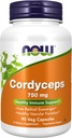 NOW Foods Supplements, Cordyceps (Cordyceps sinensis)750 mg, Healthy Immune Support*, 90 Veg Capsules