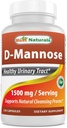 Najlepszy Naturals D- Mannose Kapsułki - Urynary Tract Cleanse Supplement 1500mg / Serving - 120 Count