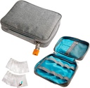 Smooth Trip Medicine Storage Bag and Medication Bottle Organizer - Slash- Resistant Medical Travel Bag z Food klasy wielokrotnego użytku Pouches - Slim Design Fits in Carry- on, Totes i Plecak