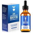 Olejek z broda wzrostu - 2X Koncentracja Biotin Beard Oil for Men (2 oz) - Natural Mens Beard Oil with Argan Oil, Jojoba Oil and Witamina, Beard Growth Softener, Moisturizer (Sandalwood)
