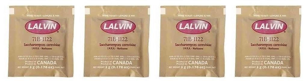 Lalvin 71B- 1122 Yeast (Multi, Fоur Paсk)