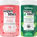 Bellway Super Fiber Proszek + Kolagen, Lemoniada truskawkowa Super Fiber + Zielone