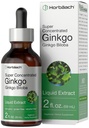 Horbäach Ginkgo Biloba Extract Liquid 2 fl oz Nether124; Alcohol- Free Herb Supplement Equipment 124; Vegetarian, Non-GMO, Gluten Free