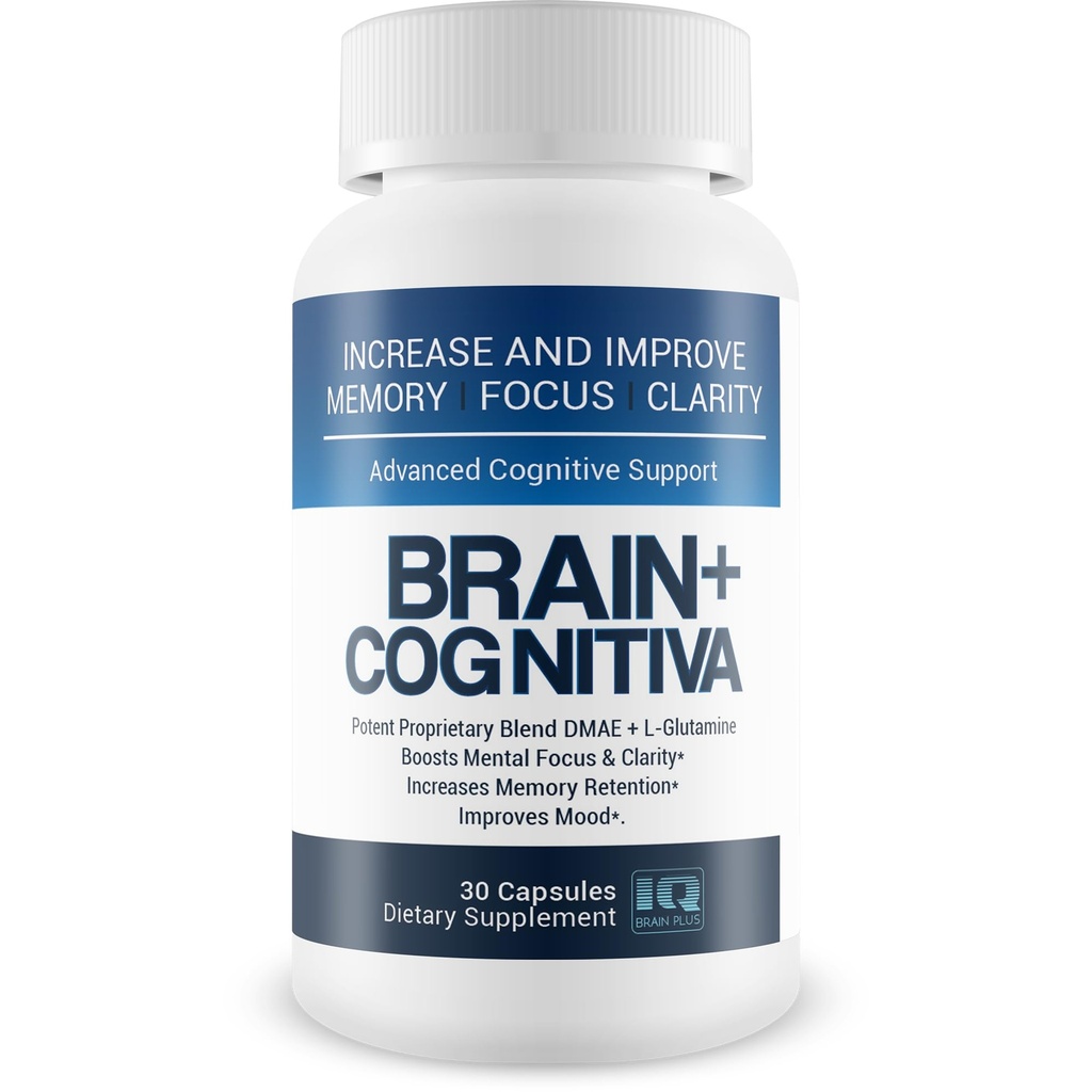 Mózg + Cognitiva - Advanced Cognitive Support - Pomoc Zwiększyć i poprawić pamięć, Boost Mental Focus, i Wsparcie mentalnej klarowności - Alpha- GPC Kapsułki do wsparcia mózgu i Opti Nootropic Boost