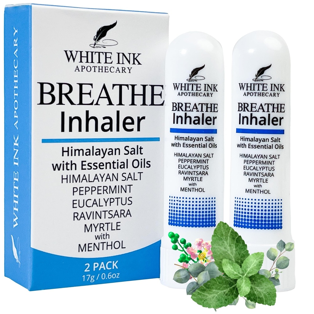 Biały oddech atramentowy 124; naturalny esencjalny olej Inhaler Eukaliptus Peppermint 124; zatory 124; alergia 124; ostrość 124; Aromaterapia Sinus Relief (2)