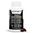 Black Seed Oil 3% Thymoquinone Standaryzowane - Studiowane klinicznie, klasy USP, Cold- Pressed Nigella Sativa ThymoQuin, Non-GMO - 60 Softgels