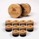 Chuga Shilajit Autentyczny Himalayan Shilajit Resin 124; Natural Sourced Grade A Shilajit Resin 124; 150 Sług na 35 Gram Jar (opakowanie po 12)