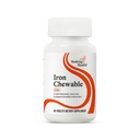 Seeking Health Żelazo Chewable - Suplement mineralny do wspierania zdrowego metabolizmu - Suplement Pomoc Mięśnie Funkcje u mężczyzn i kobiet - Suplement wsparcia energetycznego - 10 mg, 60 Tabletki
