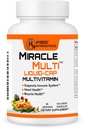 MiracleMulti Liquid Multivitamin kapsułki dla mężczyzn i kobiet - Kompletna całodzienna mieszanka żywności witamina i suplement mineralny z CoQ10, B12, 42 Superfood Enzyme - 120 Softgels