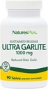 NaturesPlus Ultra Garlite 1000 mg - 90 Tabletki - Reduced- Czosnek zapachowy - Nutritional Support for Free- Radical Defense & Immune Health - Trwałe uwolnienie - 90 Służenia