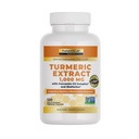 Lab Turmeric Curcumin C3 Complex 1000mg - Turmeric Extract 1000mg & BioPerine 5 mg Standaryzowane do 95%, Promotes Cardioviral, Immune, Joint, Skin Health - 120 Kapsułki (60 Day Supply)