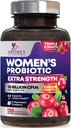 Probiotyki dla kobiet Digestive Health Support - 90 Miliard CFU Probiotic Kobiet, 16 Szczeliny, Żurawina, Probiotyka waginalna z Prebiotykami, PH, Immune, Urynary, & Wsparcie zdrowia kobiecego, 120 Kapsułki