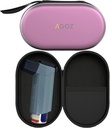 AGOZ Astma Inhaler Case Zippert Protective Medical Pouch Cover z pasem nadgarstka (Purpurowy)